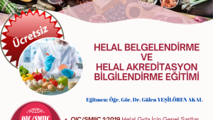 HELAL BELGELENDİRME  VE HELAL AKREDİTASYON BİLGİLENDİRME EĞİTİMİ